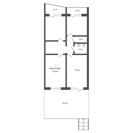 
  Продается офис 129.4 м², в ЖК АТОМ. Фото 2.