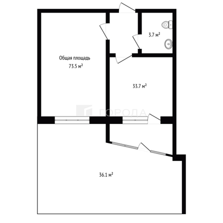 
  Продается офис 73.5 м², в ЖК АТОМ. Фото 2.