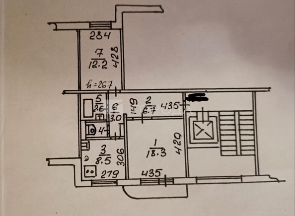 
  Продается 2-комн. квартира 52.3 м². Фото 15.