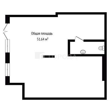 
  Продается офис 51.64 м², в ЖК Balance (Баланс), 1 очередь. Фото 4.