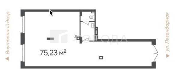 
  Продается офис 75.23 м². Фото 2.