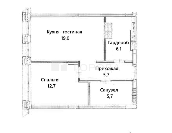 
  Продается 1-комн. квартира 49.2 м², в ЖК Баланс, 1 очередь. Фото 18.