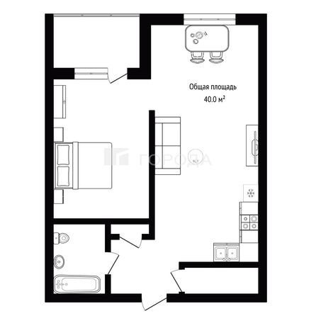 
  Продается 1-комн. квартира 40 м², в ЖК Ричмонд. Фото 17.