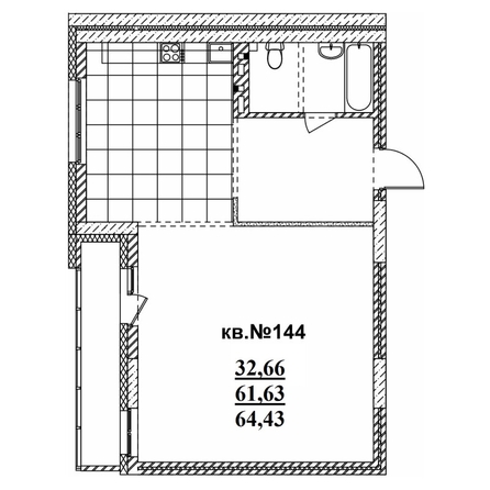 
  Продается 2-комн. квартира 65.04 м², в ЖК  Римский квартал, 2 очередь. Фото 3.