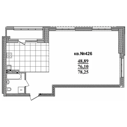 
  Продается 3-комн. квартира 78.25 м², в ЖК  Римский квартал, 2 очередь. Фото 3.