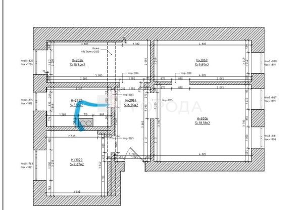 
  Продается 3-комн. квартира 63.7 м². Фото 8.