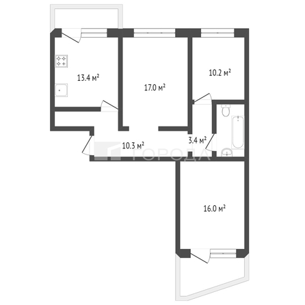 
  Продается 3-комн. квартира 73.5 м². Фото 41.