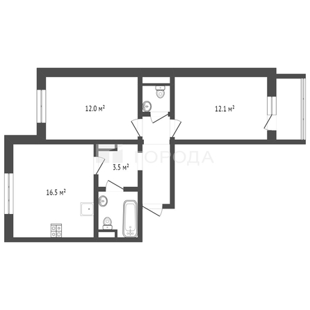 
  Продается 2-комн. квартира 55 м². Фото 18.