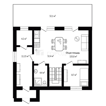 
  Продается дом 155 м². Фото 37.