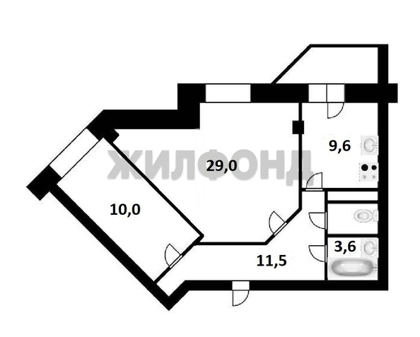 
  Продается 2-комн. квартира 65.8 м². Фото 3.