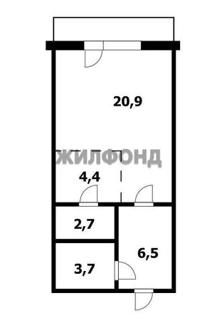 
  Продается студия 38.1 м². Фото 4.