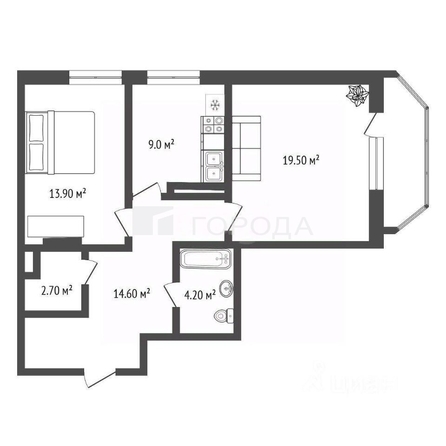 
  Продается 2-комн. квартира 64.4 м². Фото 18.