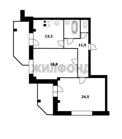 
  Продается 2-комн. квартира 73.4 м². Фото 35.