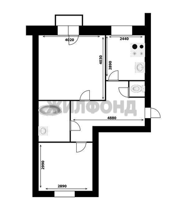 
  Продается 2-комн. квартира 46.4 м². Фото 11.