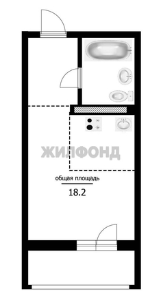 
  Продается студия 18.2 м². Фото 1.