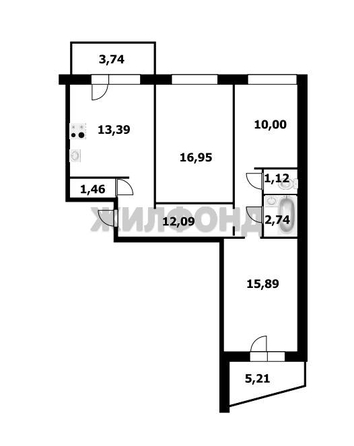 
  Продается 3-комн. квартира 73.9 м². Фото 22.