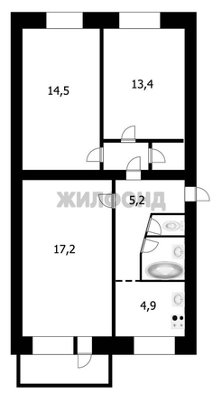 
  Продается 3-комн. квартира 61.1 м². Фото 20.
