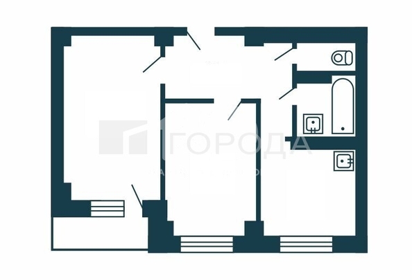 
  Продается 2-комн. квартира 48 м². Фото 6.