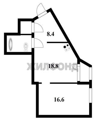 
  Продается 1-комн. квартира 48.7 м². Фото 2.