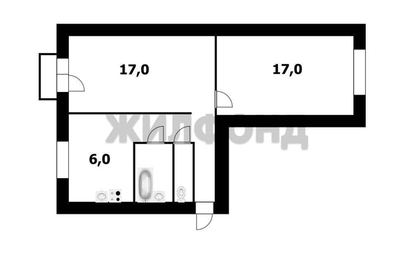 
  Продается 2-комн. квартира 42.6 м². Фото 16.