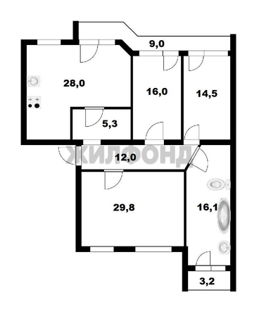 
  Продается 3-комн. квартира 120.5 м². Фото 19.