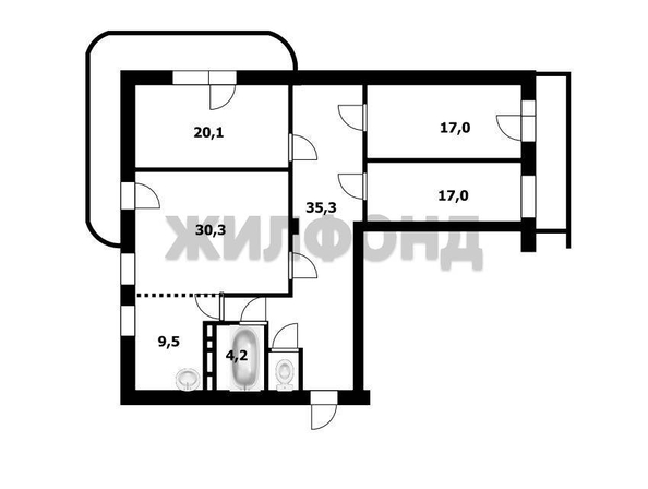 
  Продается 4-комн. квартира 135 м². Фото 3.