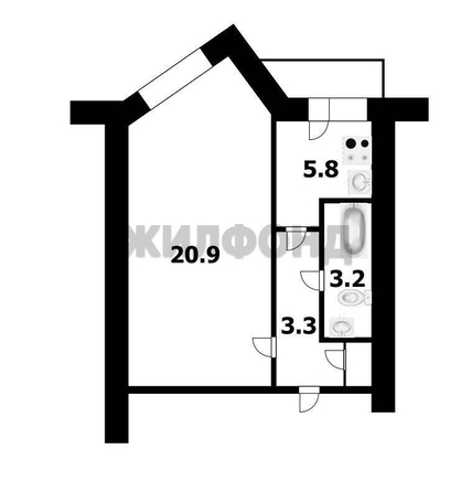 
  Продается 1-комн. квартира 33.8 м². Фото 7.