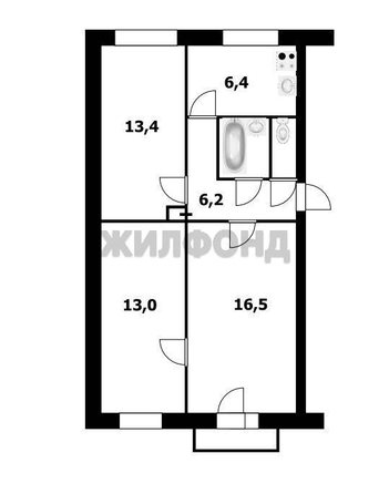 
  Продается 3-комн. квартира 59.2 м². Фото 9.