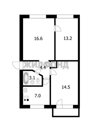 
  Продается 3-комн. квартира 59.2 м². Фото 10.
