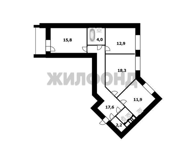 
  Продается 3-комн. квартира 84.8 м². Фото 23.