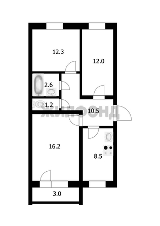 
  Продается 3-комн. квартира 64.8 м². Фото 14.