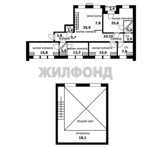 
  Продается 4-комн. квартира 170.5 м², в ЖК Онега, дом 5. Фото 16.