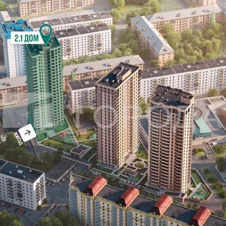 
  Продается офис 200.86 м², в ЖК Расцветай на Маркса, дом 2.1. Фото 1.
