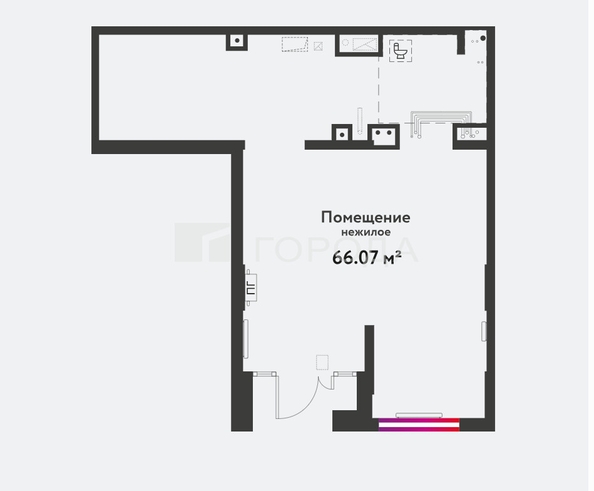 
  Продается универсальное помещение 66.07 м². Фото 3.