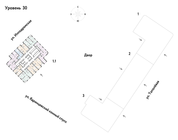
  Продается 3-комн. квартира 83.93 м², в ЖК Страна.Тополевая, к 1. Фото 1.