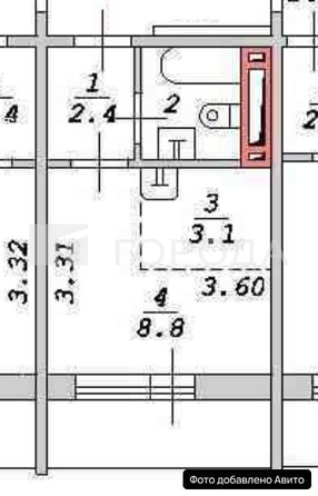
  Продается студия 20 м². Фото 11.