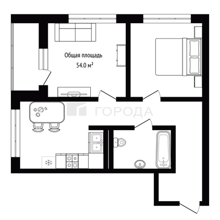 
  Продается 2-комн. квартира 54 м², в ЖК Мылзавод, дом 2. Фото 22.