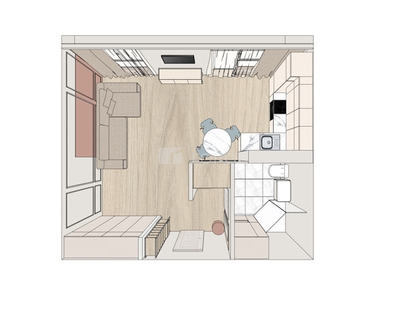 
  Продается 1-комн. квартира 31.9 м², в ЖК Радужный каскад, б/с 19. Фото 12.