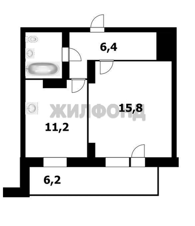 
  Продается 1-комн. квартира 37.5 м². Фото 15.