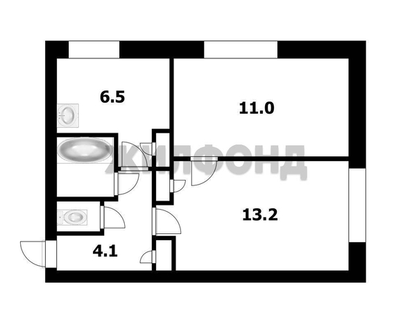 
  Продается 2-комн. квартира 38.9 м². Фото 12.