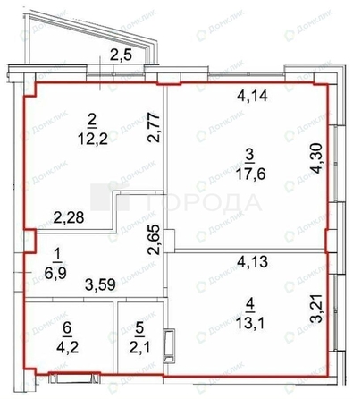 
  Продается 2-комн. квартира 58.4 м², в ЖК Ред Фокс, дом 1. Фото 8.