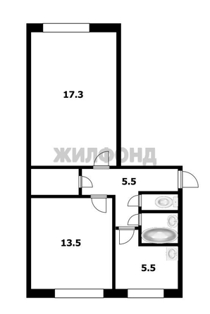 
  Продается 2-комн. квартира 47.8 м². Фото 7.