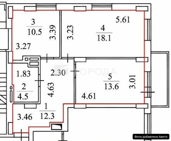 
  Продается 3-комн. квартира 65 м². Фото 11.