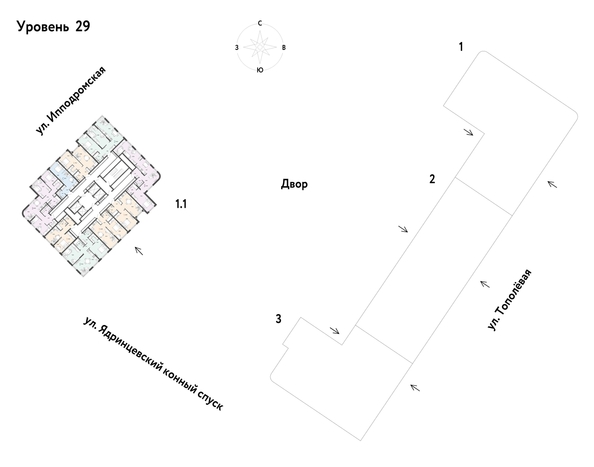 
  Продается 1-комн. квартира 37.85 м², в ЖК Страна.Тополевая, к 1. Фото 2.