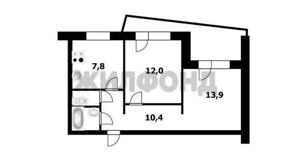 
  Продается 2-комн. квартира 47.2 м². Фото 27.