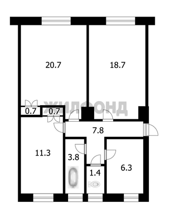 
  Продается 3-комн. квартира 71.4 м². Фото 15.