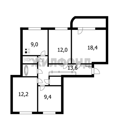
  Продается 4-комн. квартира 79.2 м². Фото 11.