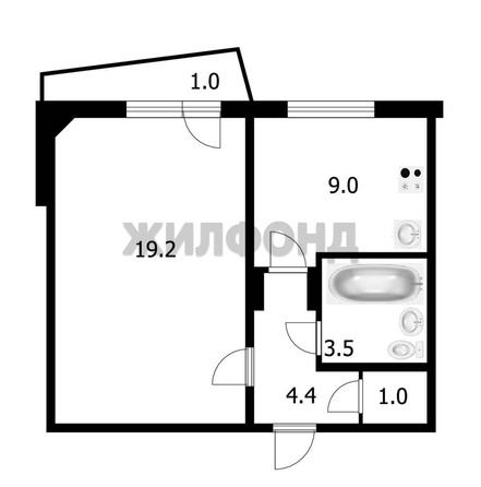 
  Продается 1-комн. квартира 37.1 м². Фото 18.
