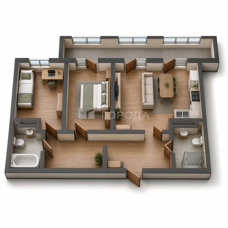 
  Продается 3-комн. квартира 69.5 м², в ЖК Островский. Фото 41.