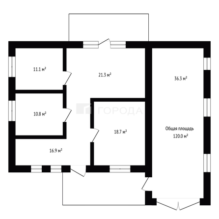 
  Продается дом 120 м², в КП Сибирские просторы. Фото 4.